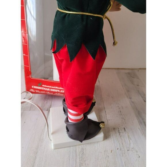 Vintage Telco motionette elf animated Xmas decor santa - Picture 9 of 14